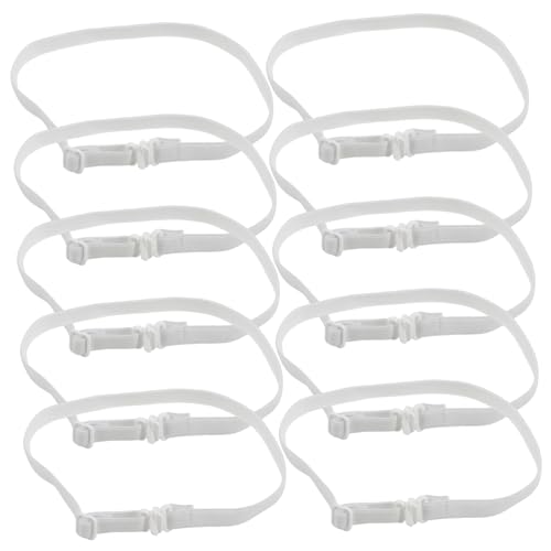 ARTIBETTER 10pcs Adjustable Bowknot Elastic Strap for Dress-up Comfortable Band for All Neck Wear-resistant Material Pre-tied Bow Tie Accessories Soft Skin-friendly Design