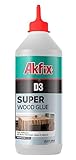 Akfix D3 Bookbinding Glue (1x17.6 fl.oz)- Acid-Free and Oderless White Adhesive, PVA Formula for Bookbinding, Book Repair, Framing, Collages, Paper Art and Crafts | 17.6 fl.oz. 1 Pack