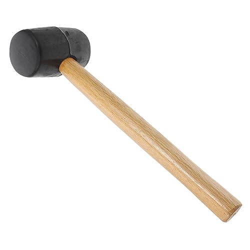 SHINEOFI Martello Gomma Per Pavimenti Martello Antiscivolo Per Installazione Piastrelle Maglio Ergonomico Testa in Gomma e Riduce Danni Superficiali Resistente All Usura Per Lavorazione e