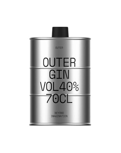 Outer Gin – Ginebra Premium Futurista, Edición Exclusiva 70cl 40% Vol, Suave y Equilibrada, Regalo Ideal para Gin Tonic, Cócteles y Celebraciones Especiales