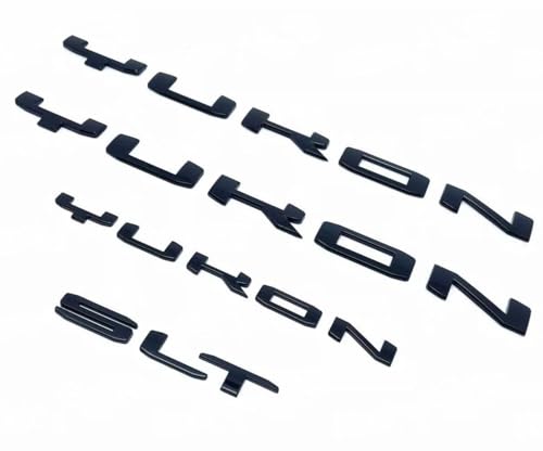Image of Yoaoo Set 4pack OEM Door Yukon Plus Tailgate SLT Emblem Badge 3D Replacement for 2019-2025 84831809 Gloss Black