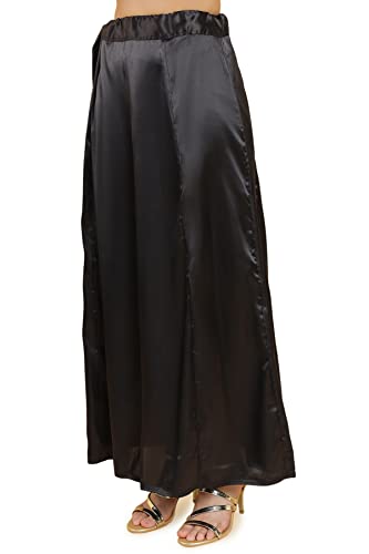 Image of Soch Black Satin Petticoat