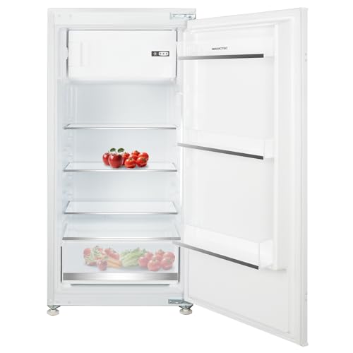 magictec MSR188BI Réfrigérateur encastrable avec congélateur | 188L (172L/16L) | Commande mécanique | Niche 122 cm | Combiné réfrigérateur-congélateur avec poignées interchangeables