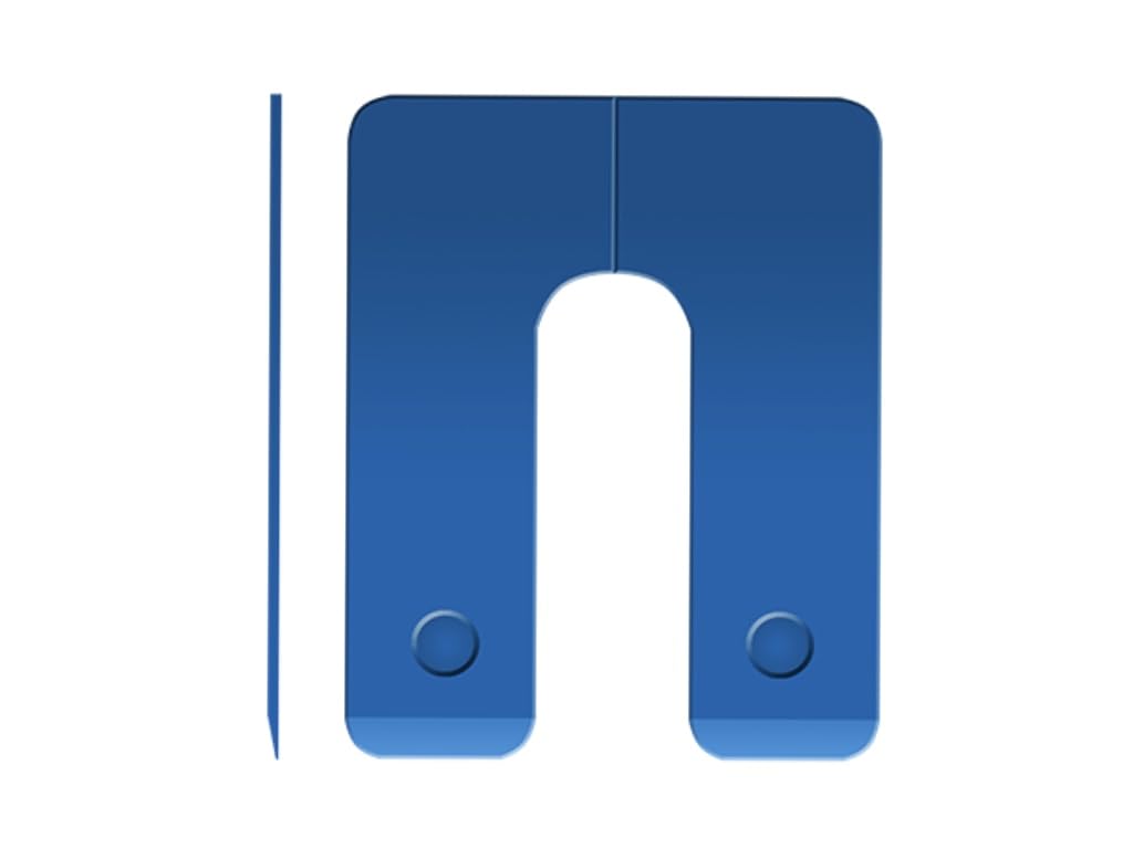 BFS Plastic Shim U Horseshoe 3” x 4” x (1/16” -1/8” – 1/4”), Leveling Shims for Windows & Doors, Made in USA, Free & Quick Shipping – Stackshim BFSEALS (1000, 1/16), Blue, Red, Black
