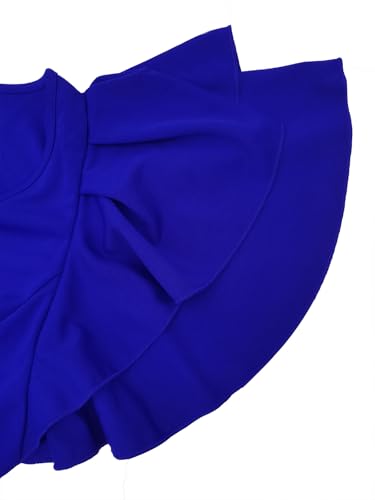 Women's Casual Summer Dresses Elegant Party Work Cocktail Bodycon Round Neck Ruffle Short Sleeve Pencil Midi Dress 6724