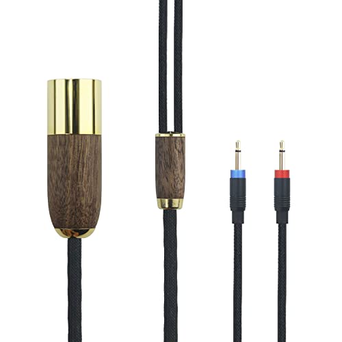 Cavo Bilanciato 4.4mm 7N OCC Placcato Argento – Per Hifiman Sundara, Ananda, Arya, Edition XS, HE400SE, Con Guscio In Legno Di Noce