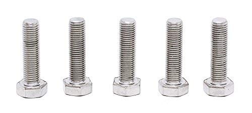 Image of (5pcs) BelMetric M8X1.0X30 A2-70 Stainlesss Steel Metric Fine Threaded Hex Tap Bolts DIN 961 for Automobiles, Motorcycles and Watercraft BR8X1.0X30SS