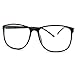 MJ Boutique Black Large Nerdy Thin Plastic Frame Clear Lens Eye Glasses Frame