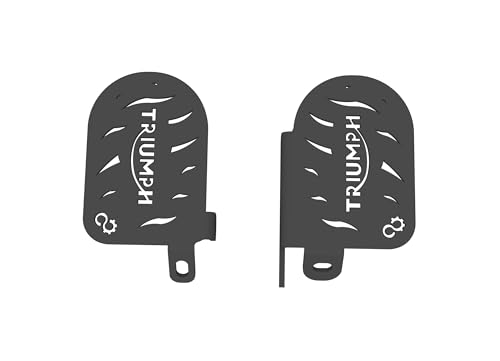 Image of Pillion Footrest Compatible With | Ladies Footrest Compatible with Triumph Speed 400 | Speed T4 (Pair|Set) (Black, Pack of 1)