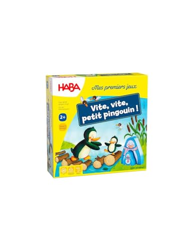 HABA - Mes Premiers Jeux - Vite, Vite Petit Pingouin - Jeux de société Enfant - Jeu de dé - 2 Ans - 307059