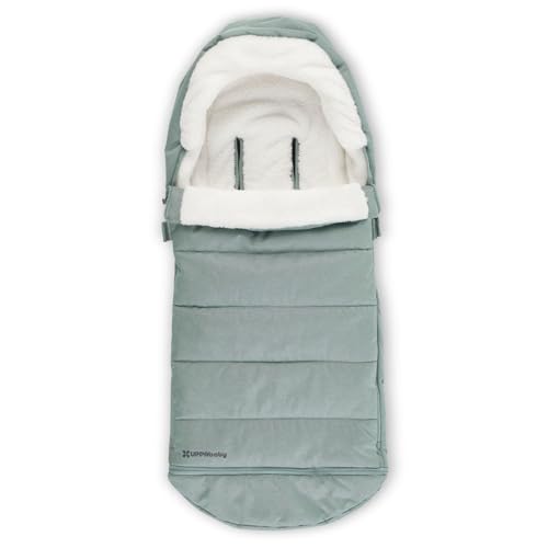 Image of UPPAbaby CozyGanoosh Footmuff - Easily Attaches to UPPAbaby Strollers + RumbleSeat - Ultra-Plush, Weather-Proof - Winter Stroller Cover - Kenzi (Mystic Aqua)