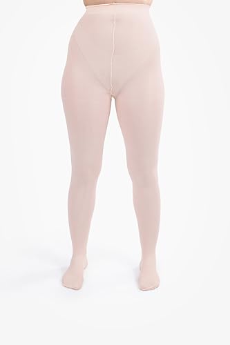 Image of Silky Toes Women's 60D Soft Opaque Tights 1 or 2 Pairs -Black White And Colored Stockings for Women (Ballet Pink, A)