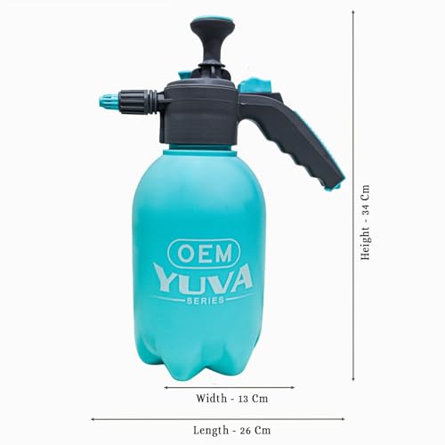 Image of OEM Heavy Duty 2L Pressure Spray Pump for Plants - Adjustable Mist & Jet Flow, Garden Sprayer Bottle for Watering, Cleaning, Fertilizer, Pesticide & Car Wash (Multipurpose Use)
