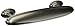 Atlas Homewares 317-BRN 4.21-Inch Austen Oval Pull from The Austen Collection, Brushed Nickel