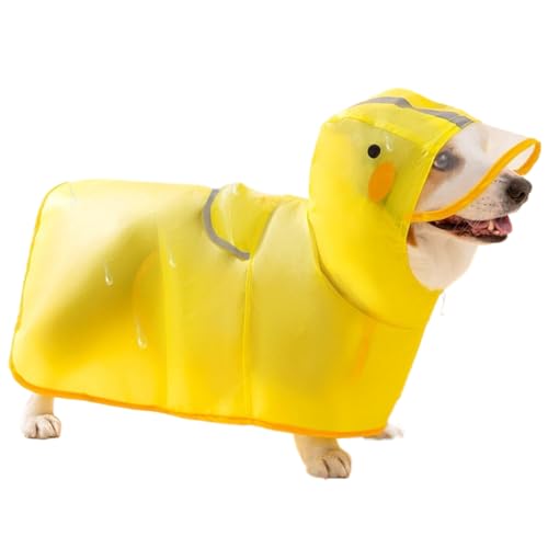 犬 レインコート 犬 カッパ 犬服 ペット 雨具 可愛い ペットレインコート フード付き 着脱簡単 梅雨対応 通気性 防雪 リード穴あり 防水 防塵 汚れ防止 風よけ寒さ対策 耐久性 快適 軽量 携帯便利 散歩 小中型犬 M