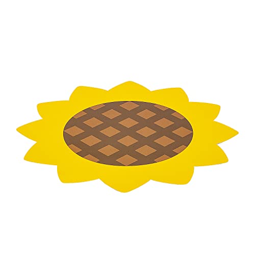 Platos decorativos de girasol 12 pulg. x 25 piezas miniatura 2