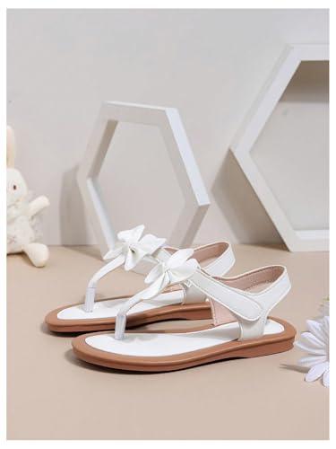 GORGLITTER Girl's Bow Thong Flat Sandals Dressy Cute Open Toe Ankle Strap Summer Vacation Sandals2
