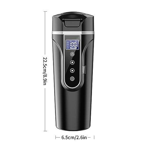 Taza Calentadora para Auto con Pantalla LCD 500 ml 12-24V miniatura 3