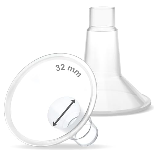 Maymom MyFit 32mm Shield (2pc) Compatible w Maymom Widemouth Connector Not Original Spectra S2 Accessories Spectra S1 Not Original Spectra Pump Parts Spectra Flange