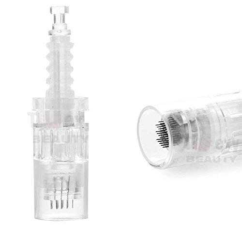 Preisvergleich Produktbild YANGLIUYL Nadelpatrone Elektrische Derma Pen 10 Stück Ersatznadeln Einstellbar Gewinde-Schlitz Für Auto Electric Derma Pen 36 Pins