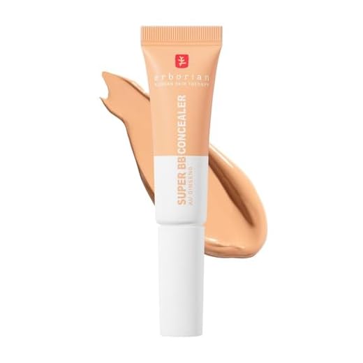Erborian Super BB Concealer - Corrector de alta cobertura, enriquecido con niacinamida y SPF 25 - Corrector de ojos hidratante, acabado natural - Cosmética coreana - Doré 10 ml