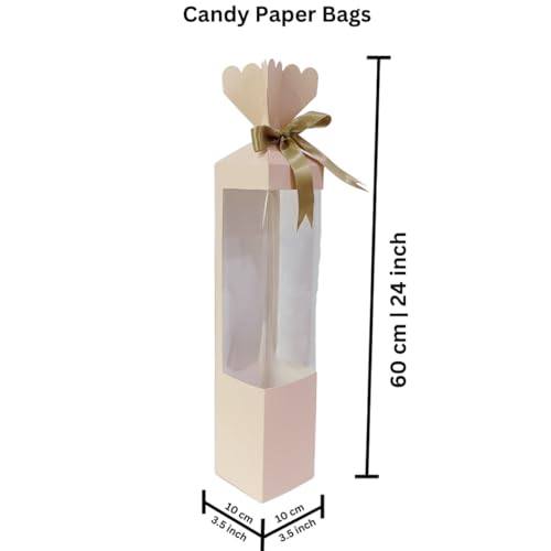 Image of Oasis Paper Gift Box Foldable Empty, Decorative, Reusable, Multipurpose Birthday, Anniversary, Wedding, Return Gifts Hamper Packaging (Set of 1) Pink Candy Box