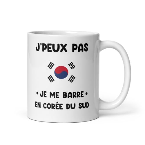 Mug Corée du Sud je peux pas je me barre en Corée du Sud tasse Corée du Sud humour voyage