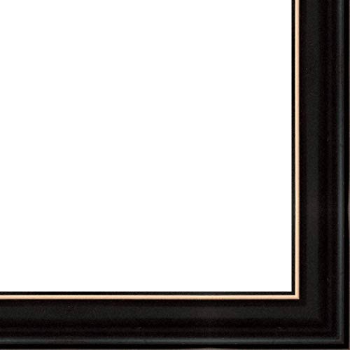 Picture Frame Moulding (Wood) 100ft Bundle - Traditional Black Finish - 0.75