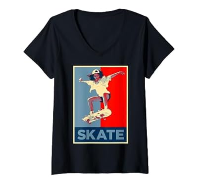 Mujer Patinaje: arte callejero, patinador de arte pop Camiseta Cuello V | Ya disponible en tu tienda friki favorita! En mundofriki.es! Mujer Patinaje: arte callejero, patinador de arte pop Camiseta Cuello V | Ya disponible en tu tienda friki favorita! En mundofriki.es!
