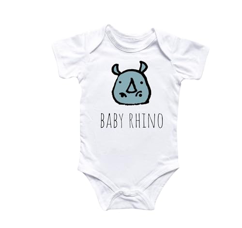Rhino Safari - Baby Boy Girl Clothes Infant Bodysuit Funny Cute Newborn