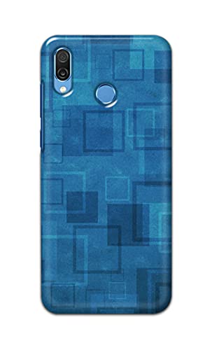 Image of Printed Hard Back Cover Case for Honor Play Back Cover (Plain Azure Blue) -702