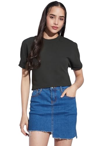 Image of Selvia Women's Textured Lycra Solid Top