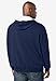 Boulder Creek by KingSize Men's Big & Tall Full-Zip Thermal Hoodie - 2XL, Navy