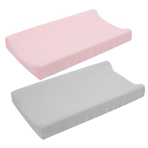 Vaguelly 2 Piezas Funda para cambiador de bebé funda de cambiador lavable cambiador de sábanas colchoneta cambiador bebe empapadores bebe cambiador funda para cambiador de pañales chico