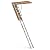 Aluminum Attic Ladder, Lightweight and Portable, 350lbs Capacity, Convenient Access to Your Attic, Fits 7'8"-10'3" Ceiling Heights, 22 1/2" x 54"