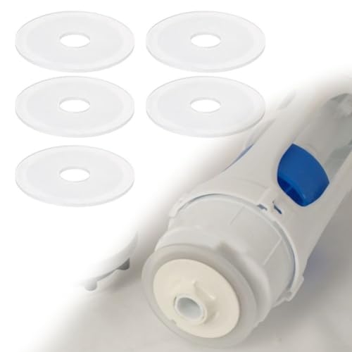 SPORTARC 5 vedantes de válvula de descarga, compatíveis com sanitários rocha, anilha de vedação de base para válvula de descarga dupla, 7ROH5Y1174074E784QEAL2MHS77BG