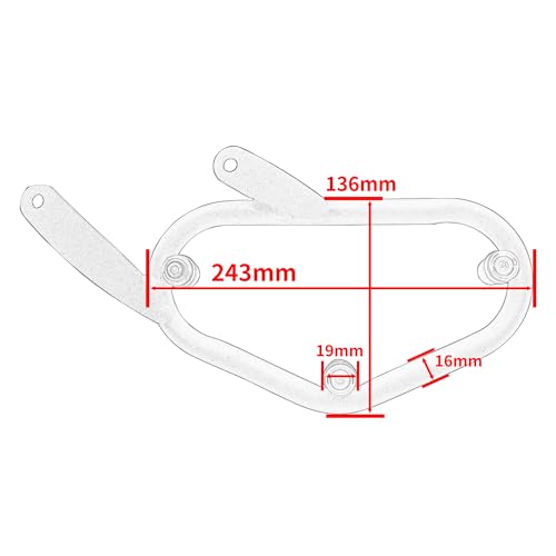 Soporte Lateral Izquierdo para Alforjas de Motocicleta para H.onda CL300 CL500 2023 2024 de Acero al Carbono miniatura 6
