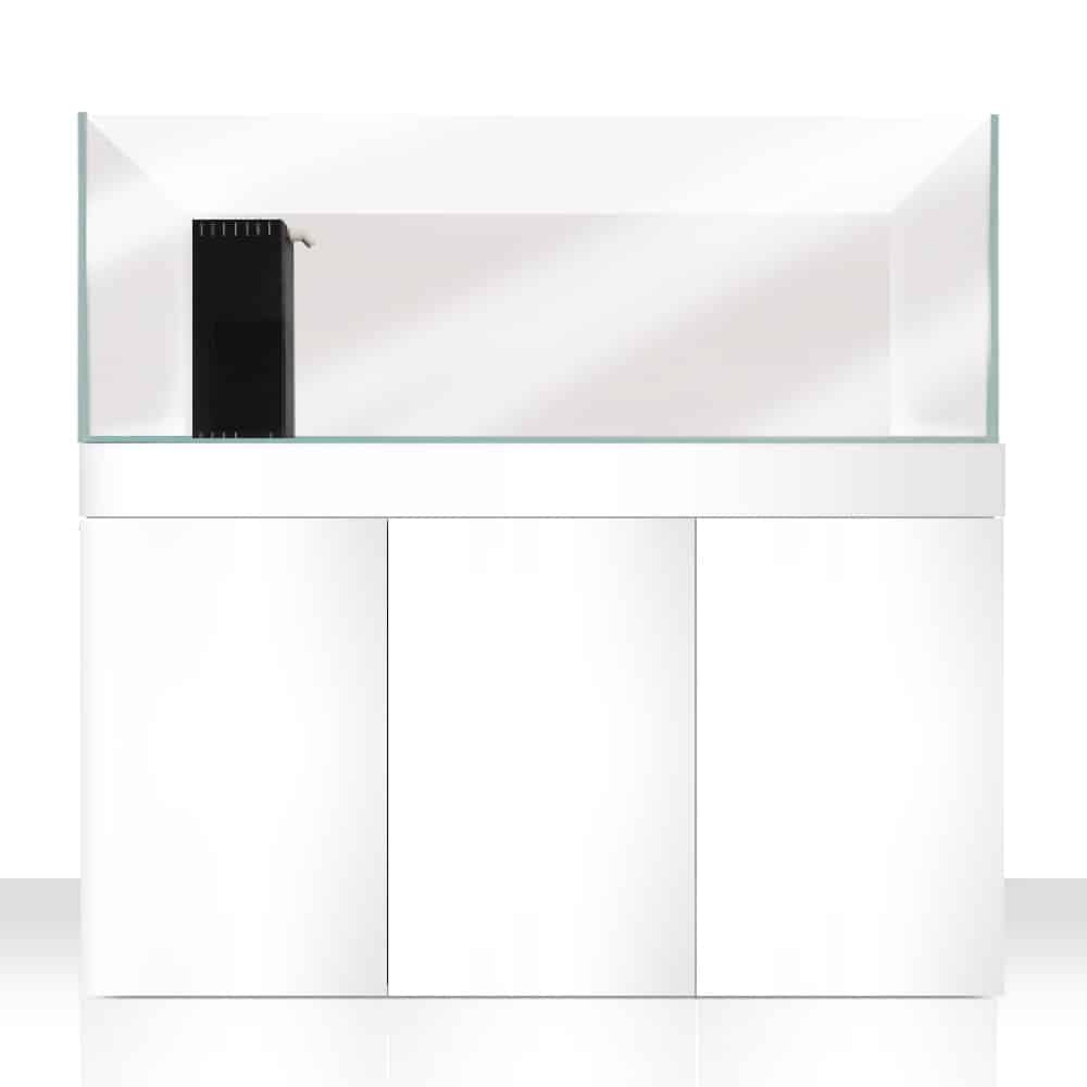 Amtra Station 120 - Szafka do akwarium z drewna w kolorze białym, 120 x 50 x 80 cm - Solidny stojak w klasycznym i niezbędnym stylu, aby mieć kompletny zestaw akcesoriów do akwarium - wyprodukowano we
