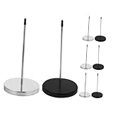Healifty 8 piezas Soporte para Recibos con y Base Redonda Resistente para Restaurante Oficina y Hotel de Negro y Plata