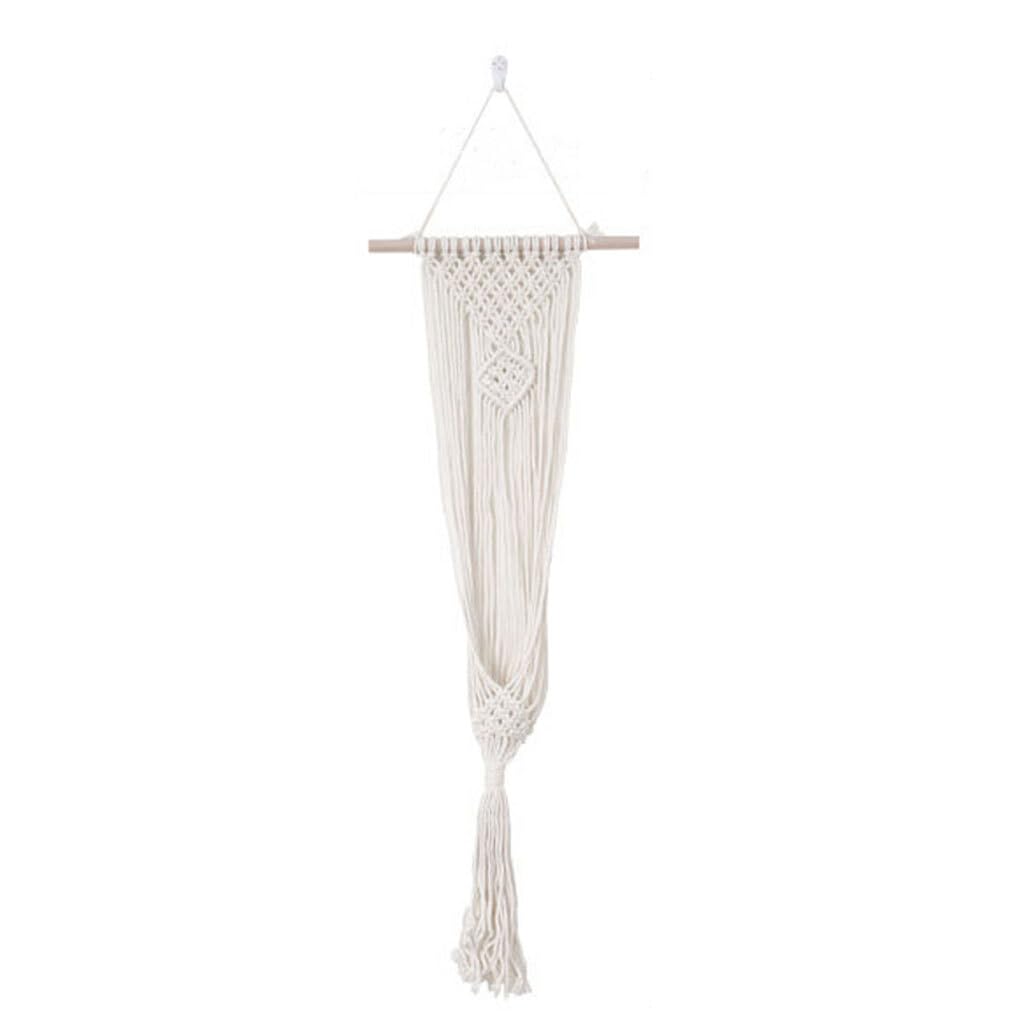 Twisaxc White 22-1 Macrame Planter Wall Hanging Basket Lightweight And Portable Durable And Heavy-Duty For Creative Cotton Plant Hanger Holder,