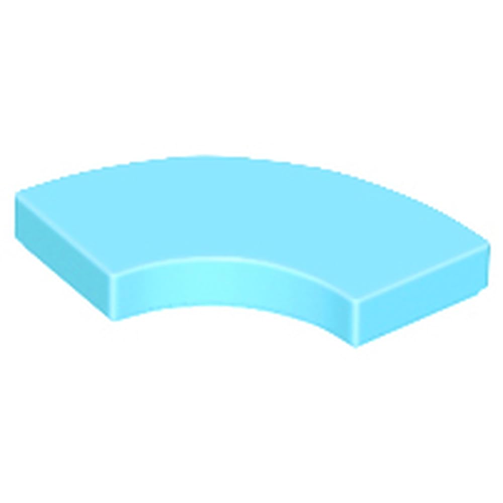 LEGO Round Corner Tile, 2 x 2 Macaroni, Part 27925, Choose Your Colour (Medium Azure, 10, Bricks)