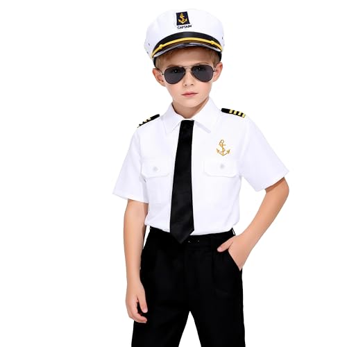 Disfraz de Capitán Náutico Infantil con Accesorios