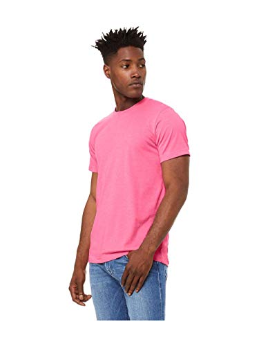 BELLA+CANVAS Unisex CVC Jersey Tee M Heather Charity Pink