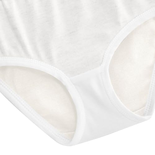 Joisal Beige White Toddler Underwear Floral 2t Cotton Girl Panties Cute Bright Kids Briefs Undies 5