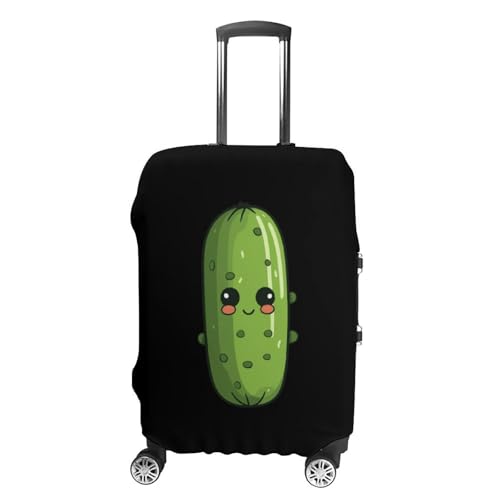 Pickle Cucumbers Travel Luggage Cover Washable Suitcase Protector Baggage Covers for Women Men L
