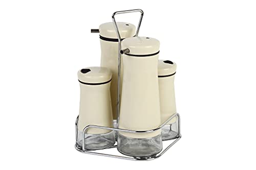 Set De Aceitera Modaloreña Beis 230Ml-120Ml En Oferta Cofan Set De Aceiteras De 4 Piezas Modelo Aloreña | Capacidad 2 Piezas De 230 Ml Y 2 Piezas 120 Ml | Color Beige