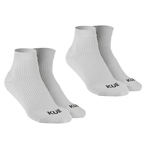 Image of KUE Compression Ankle Socks For Men & Women I Improved Blood Circulation, Pain Relief, Daily Use, Running & Sports, Premium Fabric, Moisture Wicking I Ankle Length Sports Socks