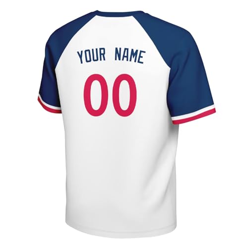 Image of ANTKING T-Shirt Custom Name Number Crewneck Short Sleeve for Men Youth Gifts