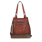 Anekke | Mochila antirrobo granate City Art | Mochila para mujer | Accesorios y Complementos Mujer