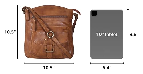 Oak Leathers Medium Crossbody Bag